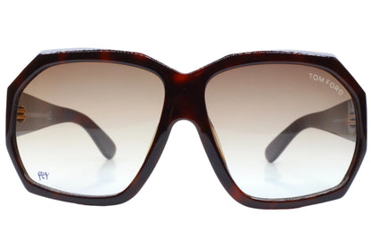 Tom Ford TF266 01B Elise Black Brown Luxury Italy Sunglasses -Wo
