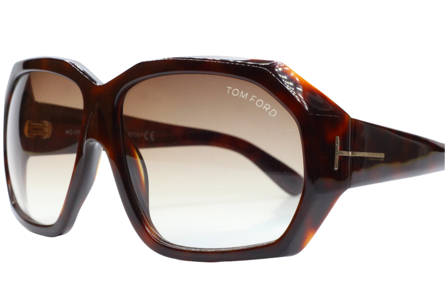 Tom Ford TF266 01B Elise Black Brown Luxury Italy Sunglasses -Wo