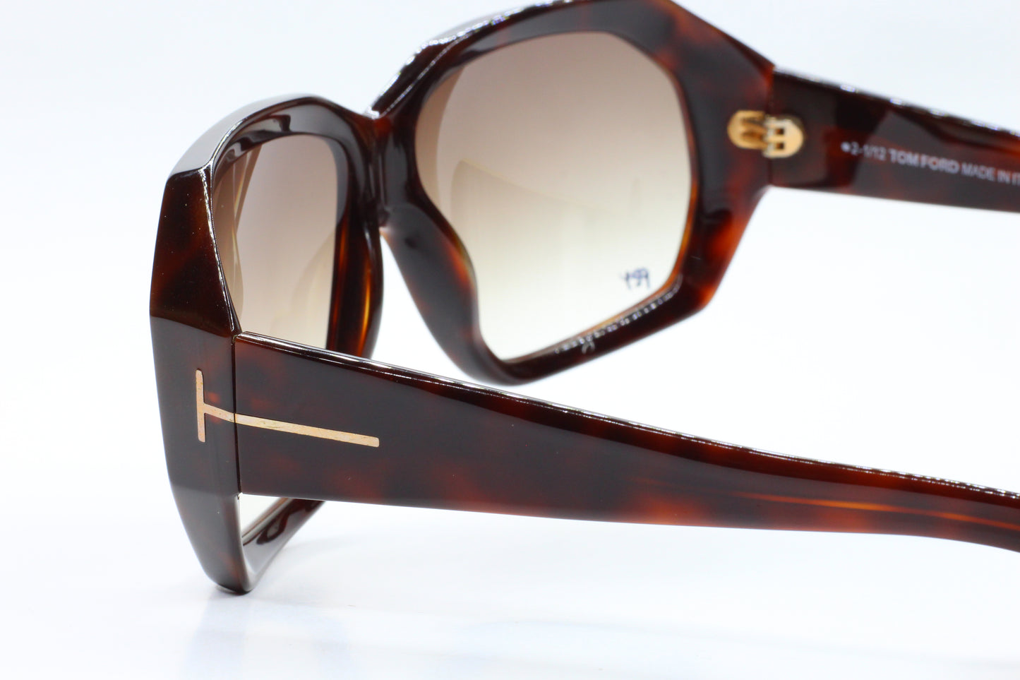 Tom Ford TF266 01B Elise Black Brown Luxury Italy Sunglasses -Wo
