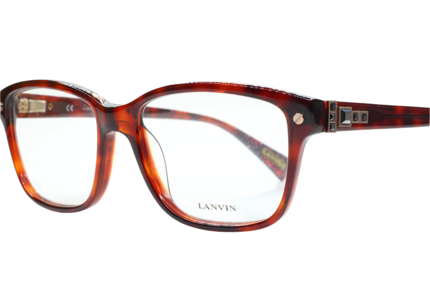 Lanvin VLN518S 09XW Havana Brown Designer Italy Eyeglasses -Wo