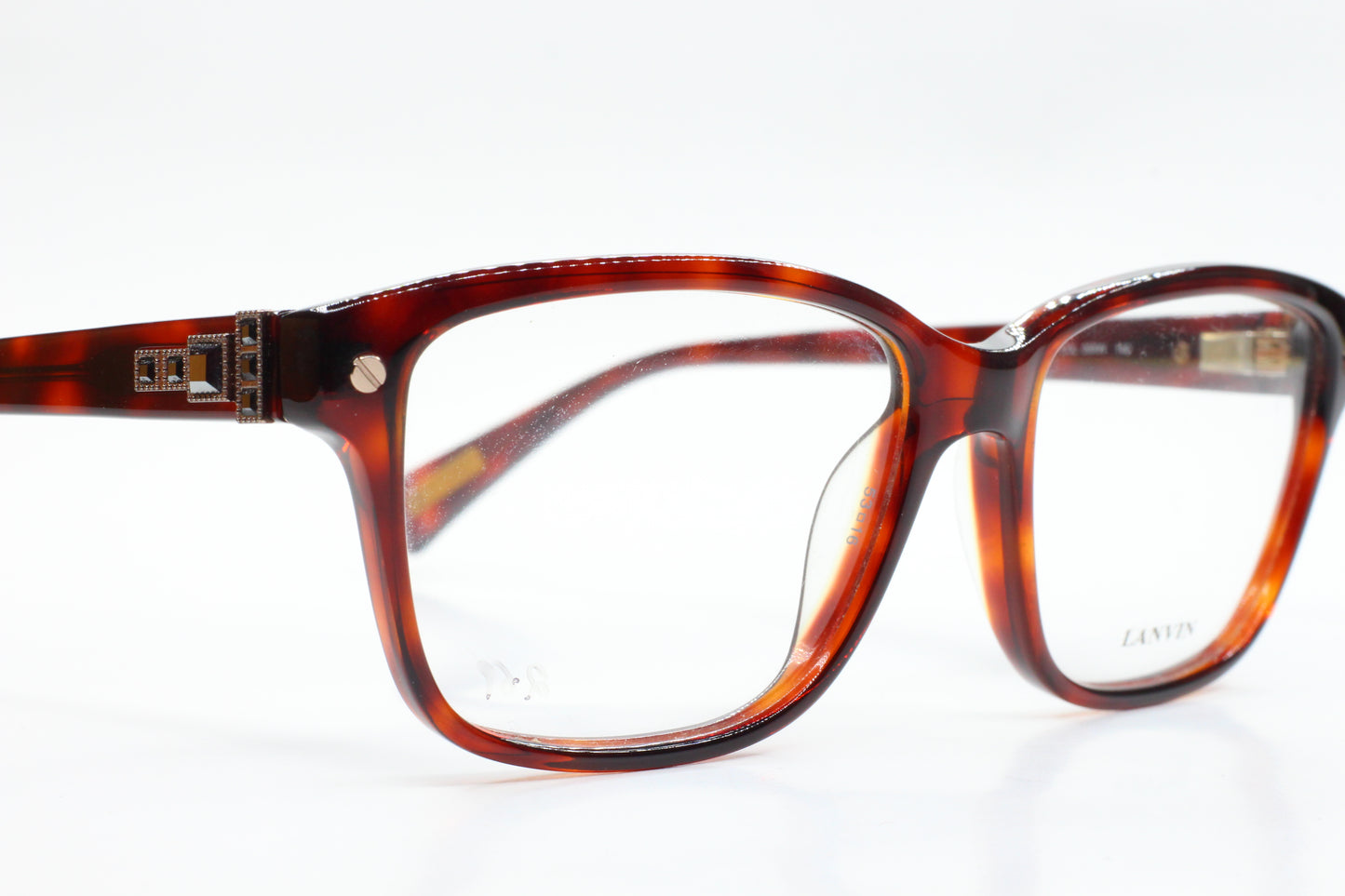 Lanvin VLN518S 09XW Havana Brown Designer Italy Eyeglasses -Wo