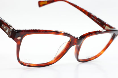 Lanvin VLN518S 09XW Havana Brown Designer Italy Eyeglasses -Wo
