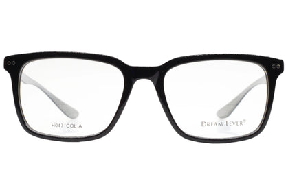 Dream Fever H047 Col. A Black Acetate Designer Italy Eyeglasses -Ma