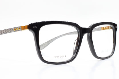 Dream Fever H047 Col. A Black Acetate Designer Italy Eyeglasses -Ma