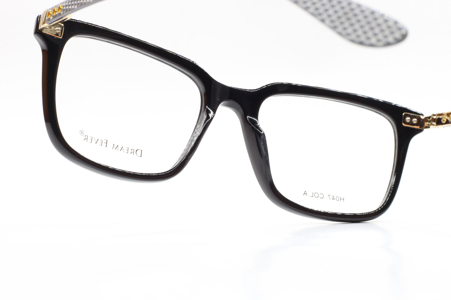 Dream Fever H047 Col. A Black Acetate Designer Italy Eyeglasses -Ma