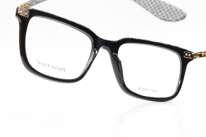 Dream Fever H047 Col. A Black Acetate Designer Italy Eyeglasses -Ma