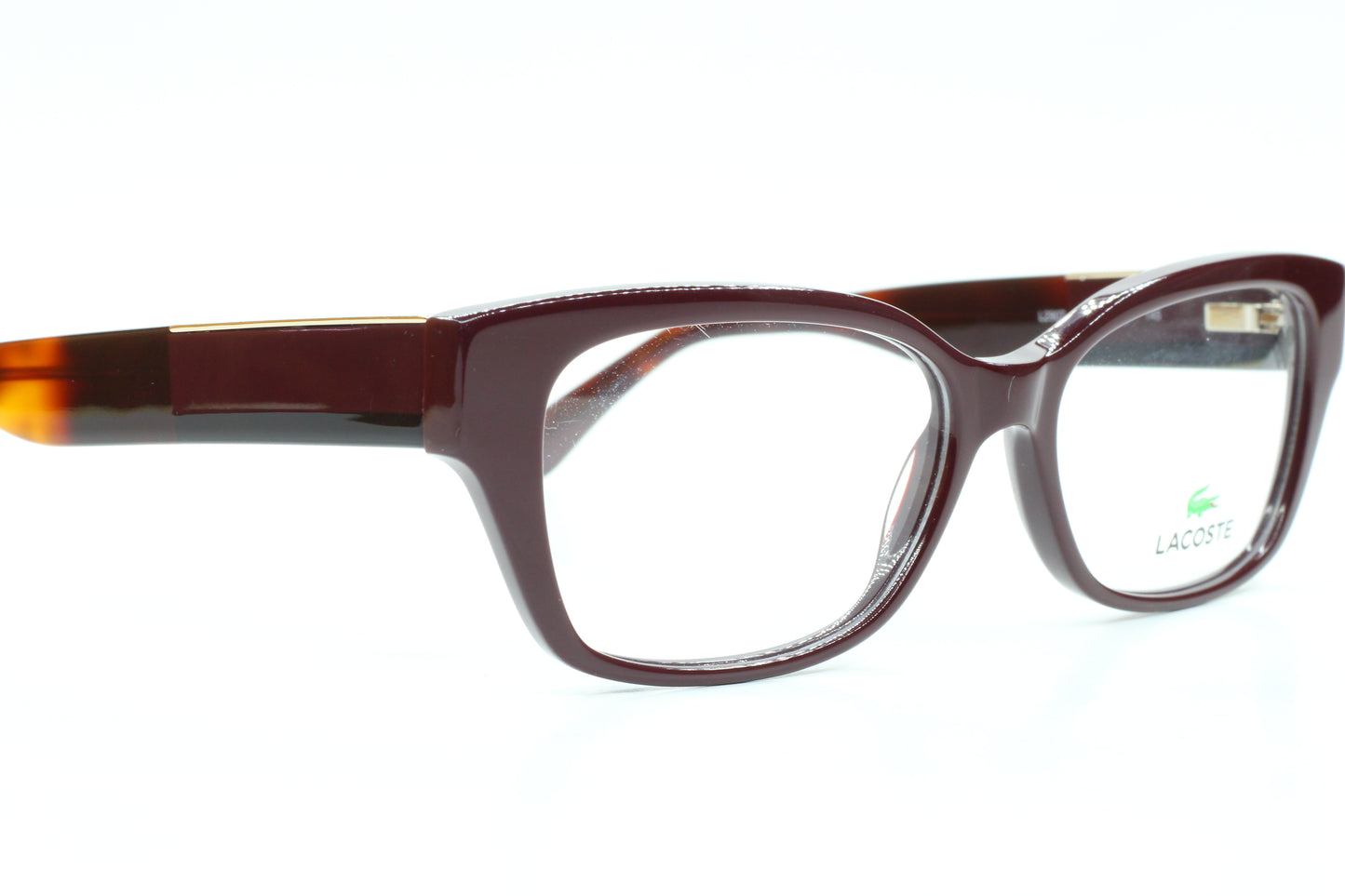 Lacoste L2907 603 Dark Red Acetate Designer Eyeglasses 53mm -Wo