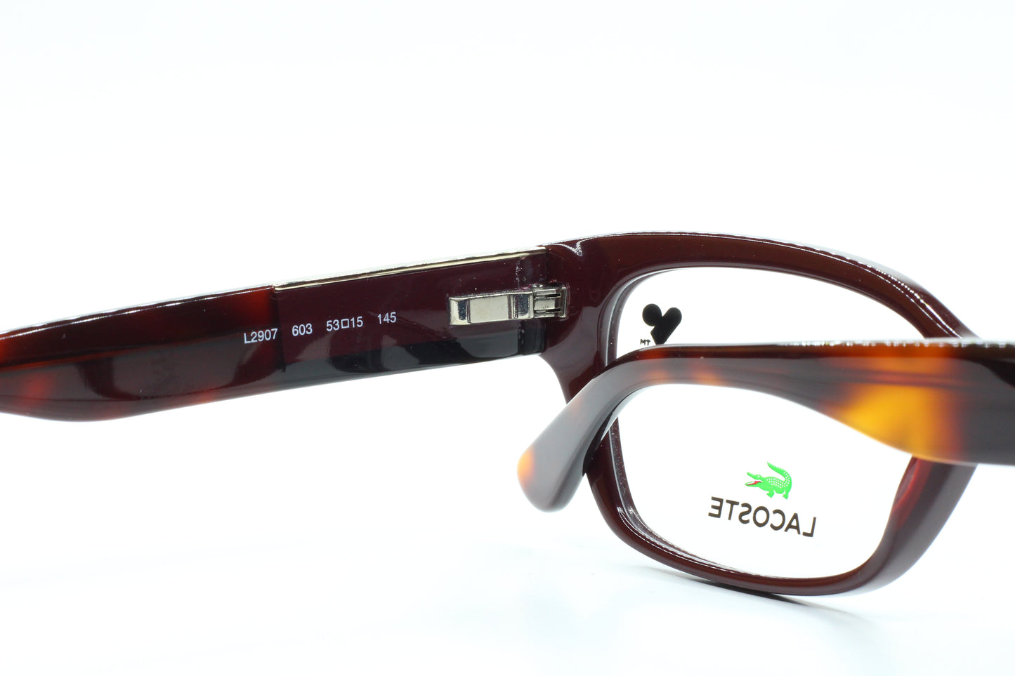 Lacoste L2907 603 Dark Red Acetate Designer Eyeglasses 53mm -Wo