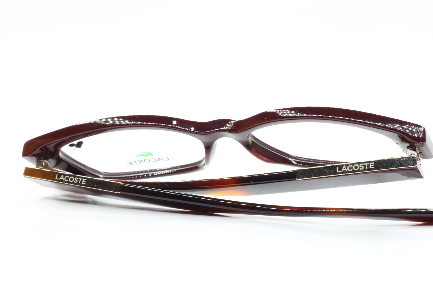 Lacoste L2907 603 Dark Red Acetate Designer Eyeglasses 53mm -Wo