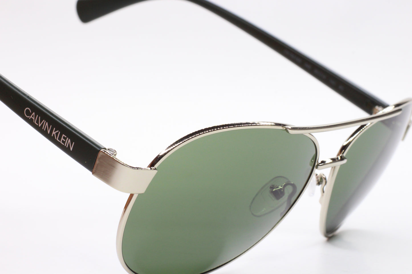 Calvin Klein CK19316S 045 Silver Green Aviator Designer Sunglasses
