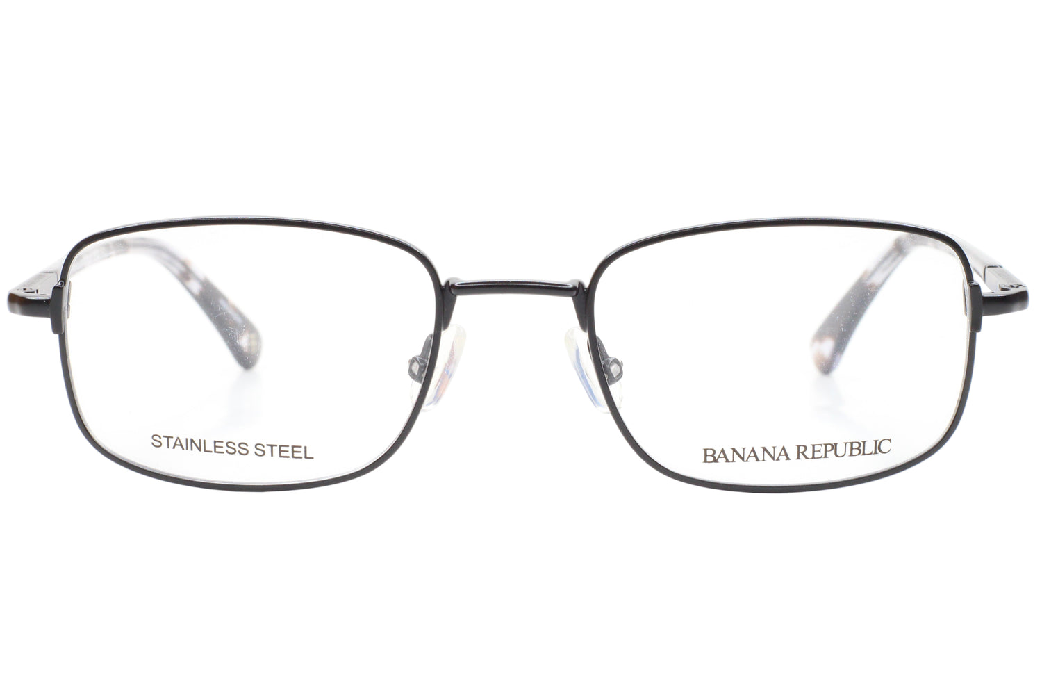 Banana Republic eyeglasses with Stainless Steel material on a white background