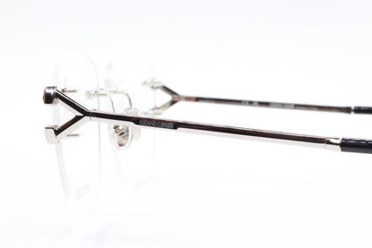 Roberto Cavalli VRC022 0579 Silver Rimless Italy Luxury Eyeglasses 58mm