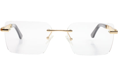 Myriad Eyewear ME25624 Gold Rimless Luxury Eyeglasses 58-18mm -Ma
