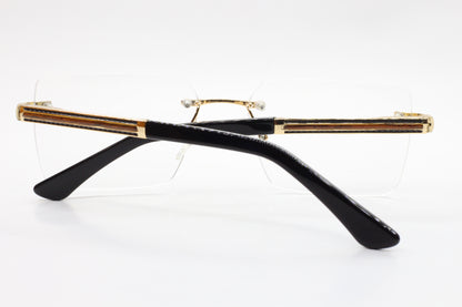 Myriad Eyewear ME25624 Gold Rimless Luxury Eyeglasses 58-18mm -Ma