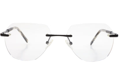 Myriad Eyewear ME25625 C4 Black Rimless Luxury Eyeglasses 55-17mm -Wo