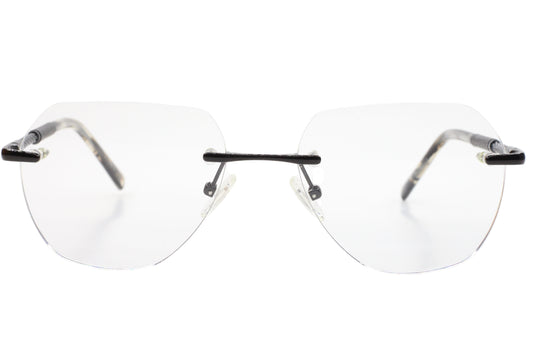 Myriad Eyewear ME25625 C4 Black Rimless Luxury Eyeglasses 55-17mm -Wo