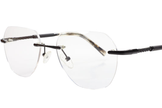 Myriad Eyewear ME25625 C4 Black Rimless Luxury Eyeglasses 55-17mm -Wo