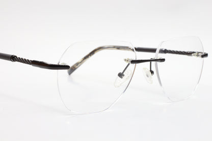 Myriad Eyewear ME25625 C4 Black Rimless Luxury Eyeglasses 55-17mm -Wo
