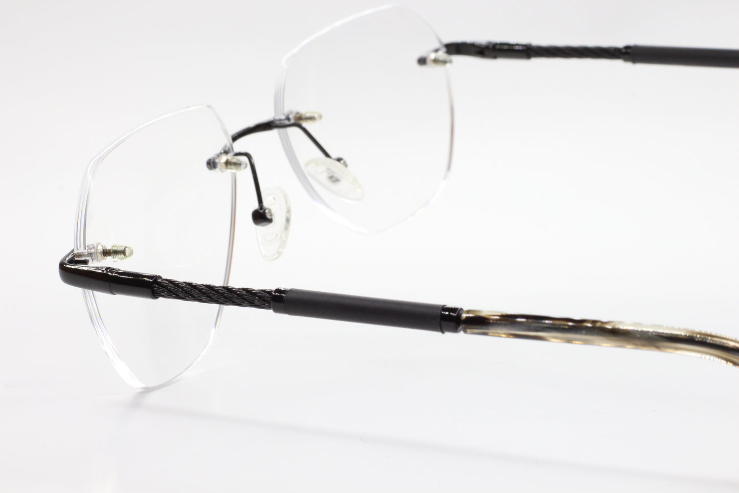 Myriad Eyewear ME25625 C4 Black Rimless Luxury Eyeglasses 55-17mm -Wo