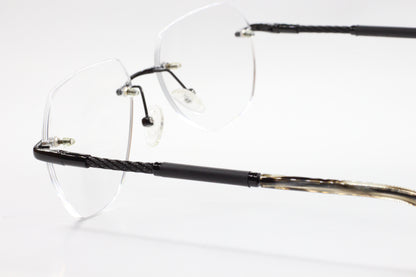 Myriad Eyewear ME25625 C4 Black Rimless Luxury Eyeglasses 55-17mm -Wo