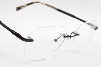 Myriad Eyewear ME25625 C4 Black Rimless Luxury Eyeglasses 55-17mm -Wo