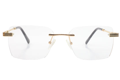 Myriad Eyewear ME25636 C1 Gold Rimless Luxury Eyeglasses 55-17mm