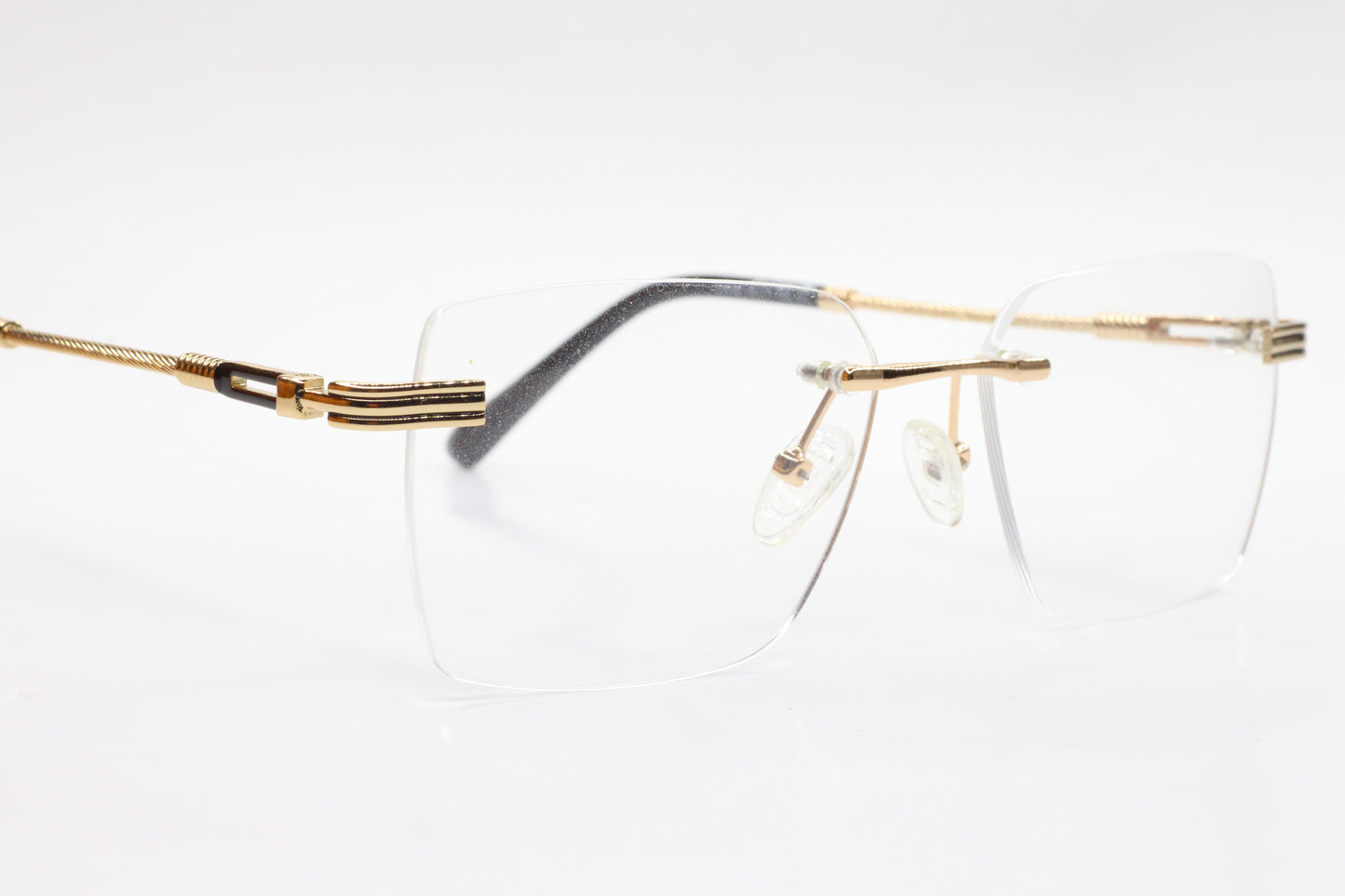 Myriad Eyewear ME25636 C1 Gold Rimless Luxury Eyeglasses 55-17mm