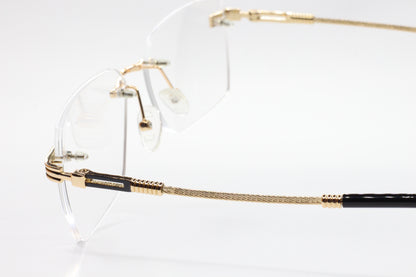 Myriad Eyewear ME25636 C1 Gold Rimless Luxury Eyeglasses 55-17mm