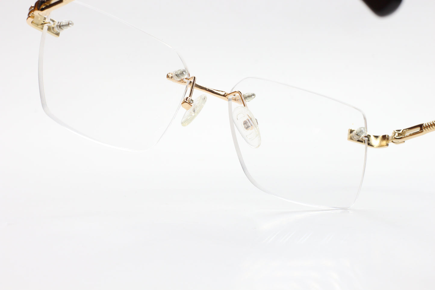 Myriad Eyewear ME25636 C1 Gold Rimless Luxury Eyeglasses 55-17mm