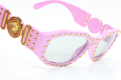 Versace VE4361 Pink Light Grey Medusa Biggie Sunglasses -Wo