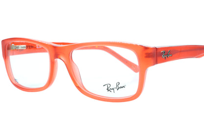 Anteojos de lujo de acetato auténtico de diseñador Ray-Ban RB5268 5120 rojo mate