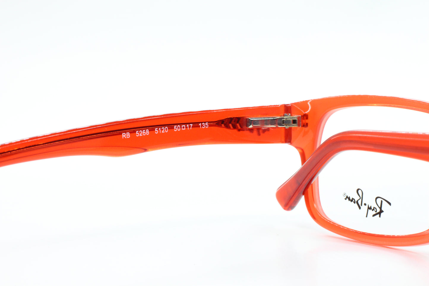 Anteojos de lujo de acetato auténtico de diseñador Ray-Ban RB5268 5120 rojo mate
