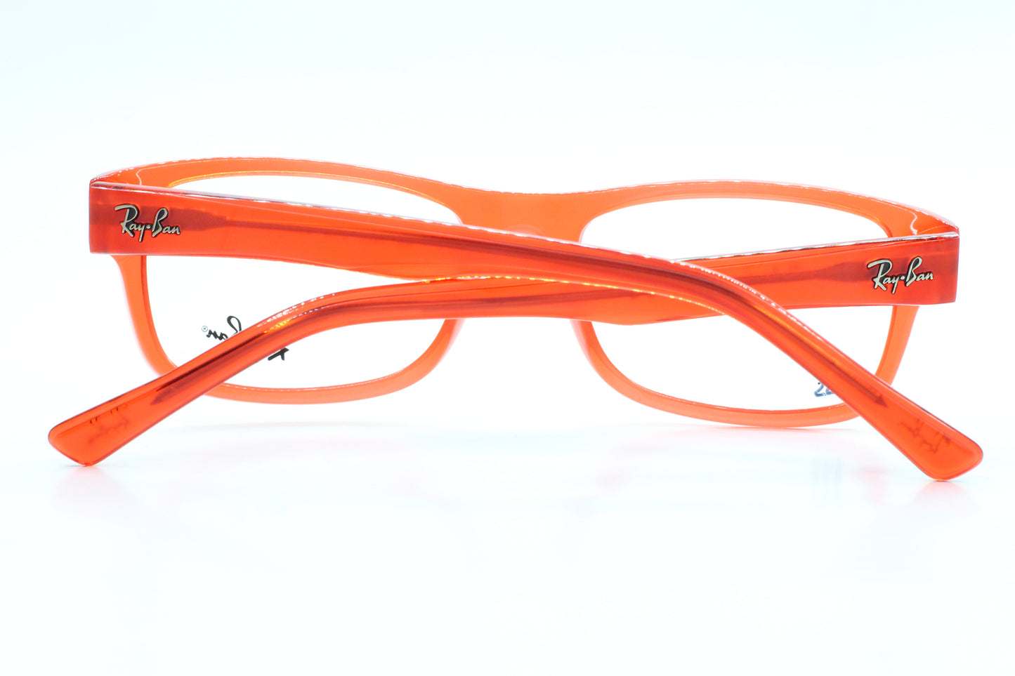 Anteojos de lujo de acetato auténtico de diseñador Ray-Ban RB5268 5120 rojo mate