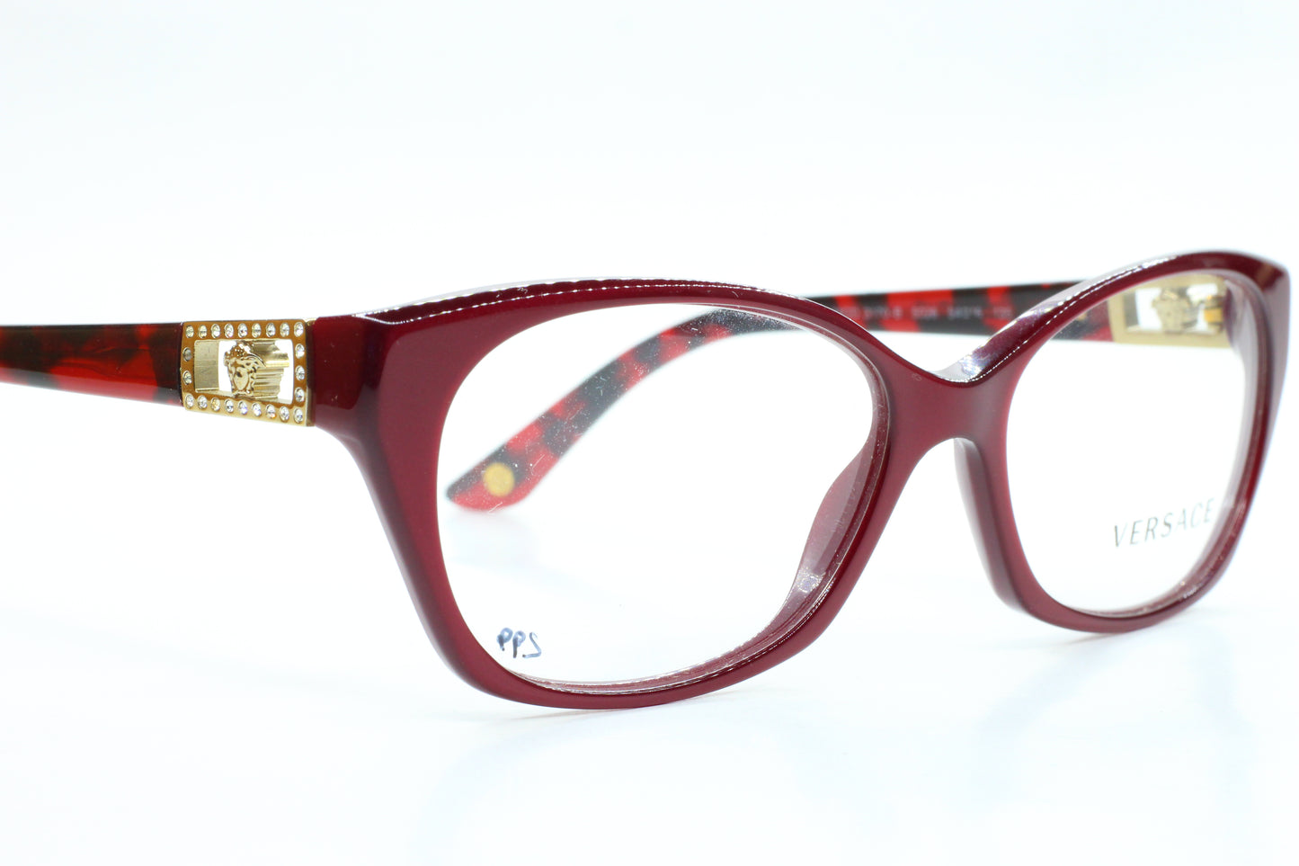 Versace VE3170B 5026 Anteojos con diamantes de imitación en oro rojo Habana - Wo