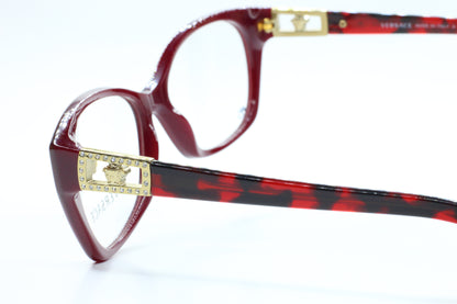 Versace VE3170B 5026 Anteojos con diamantes de imitación en oro rojo Habana - Wo