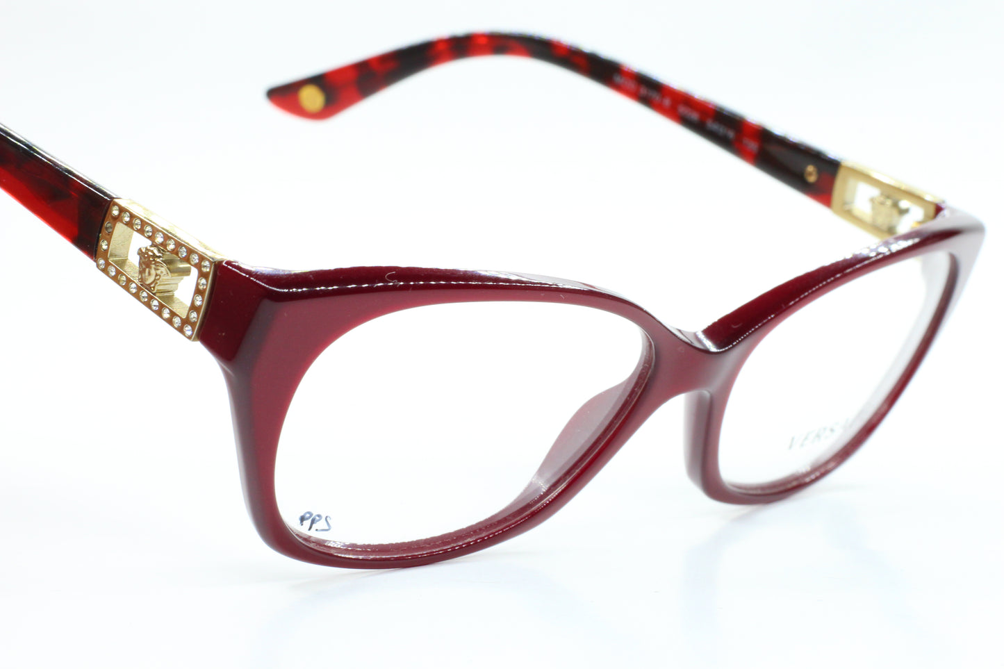 Versace VE3170B 5026 Anteojos con diamantes de imitación en oro rojo Habana - Wo
