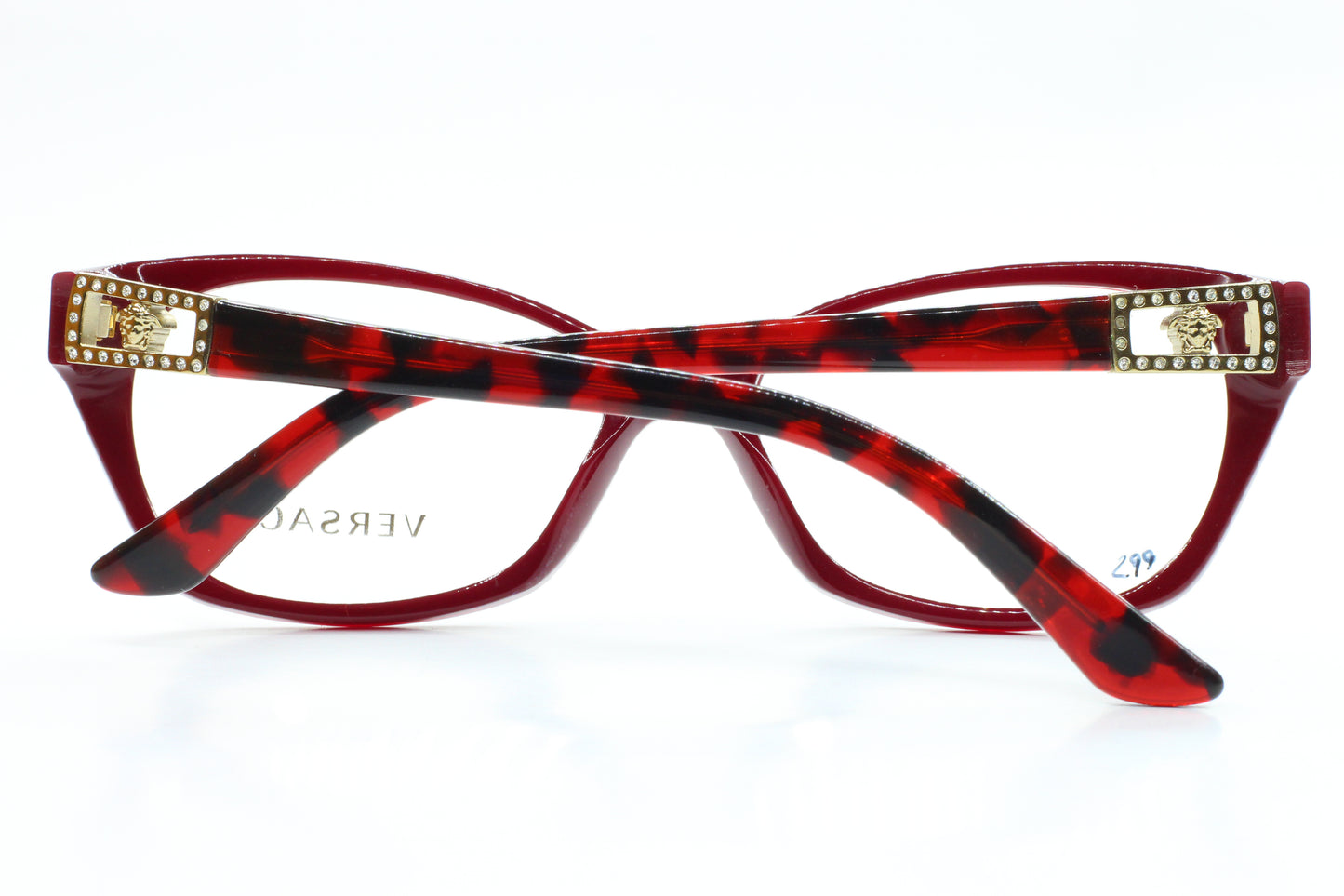 Versace VE3170B 5026 Anteojos con diamantes de imitación en oro rojo Habana - Wo