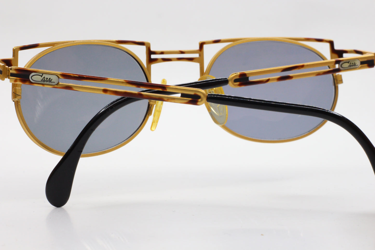 Cazal 759/3 477 Gold Tortoise Round Metal Vintage Sunglasses -Ma