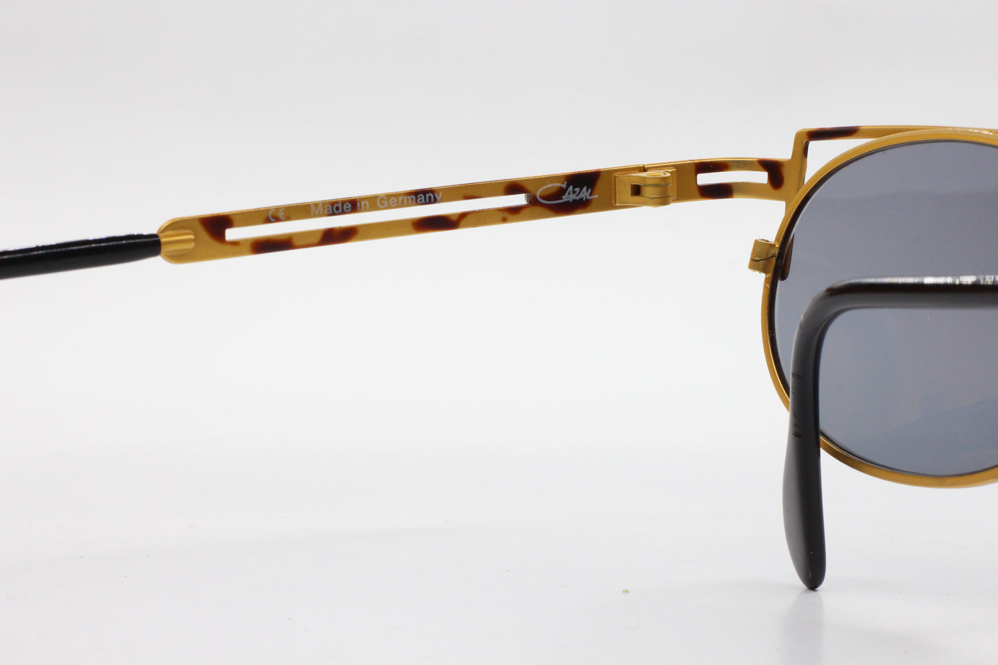 Cazal 759/3 477 Gold Tortoise Round Metal Vintage Sunglasses -Ma