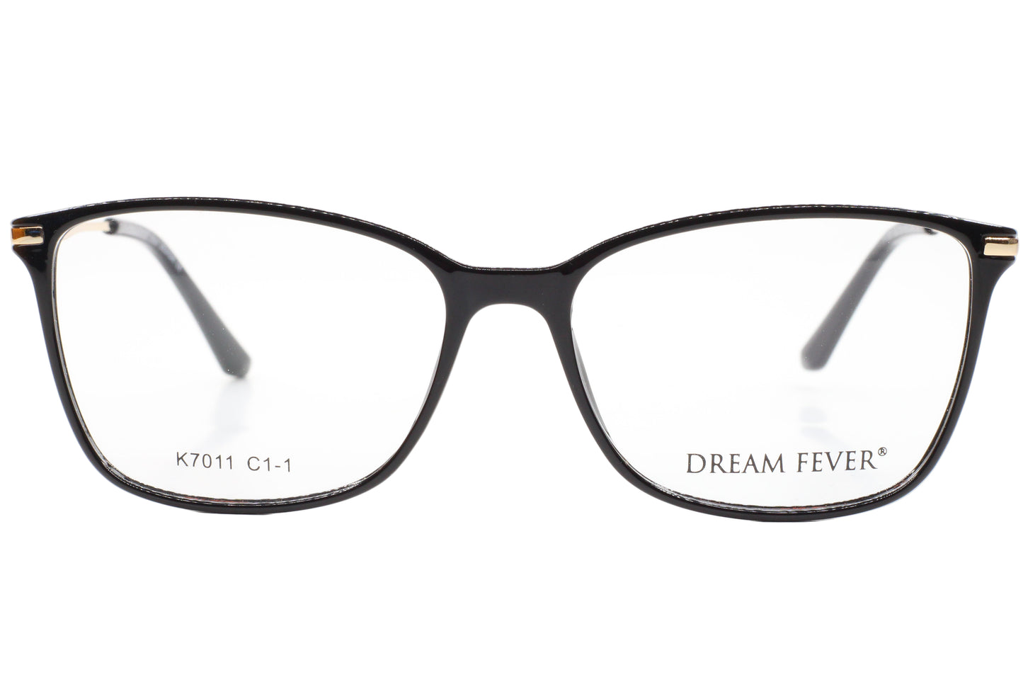 Dream Fever K7011 Black Gold Acetate Designer Italy Eyeglasses -Wo