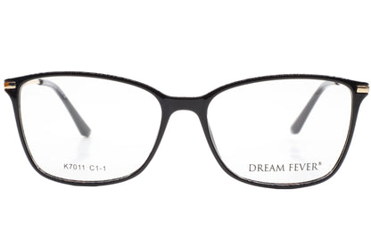 Dream Fever K7011 Black Gold Acetate Designer Italy Eyeglasses -Wo