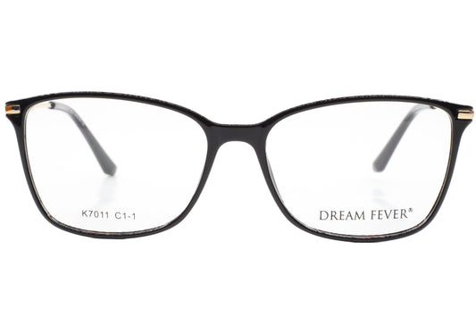 Dream Fever K7011 Black Gold Acetate Designer Italy Eyeglasses -Wo