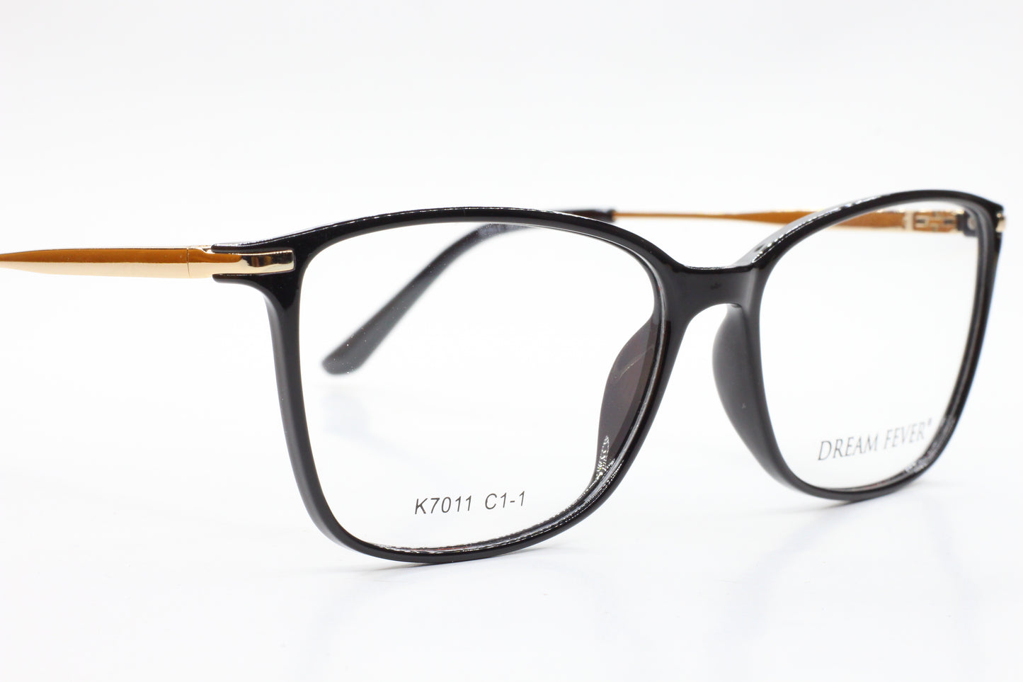 Dream Fever K7011 Black Gold Acetate Designer Italy Eyeglasses -Wo