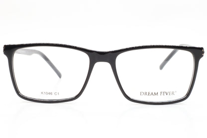 Dream Fever K1046 C1 Black Acetate Designer Italy Eyeglasses -Ma