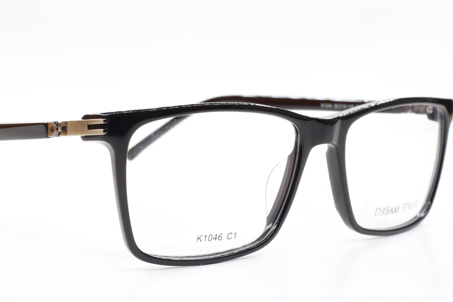 Dream Fever K1046 C1 Black Acetate Designer Italy Eyeglasses -Ma
