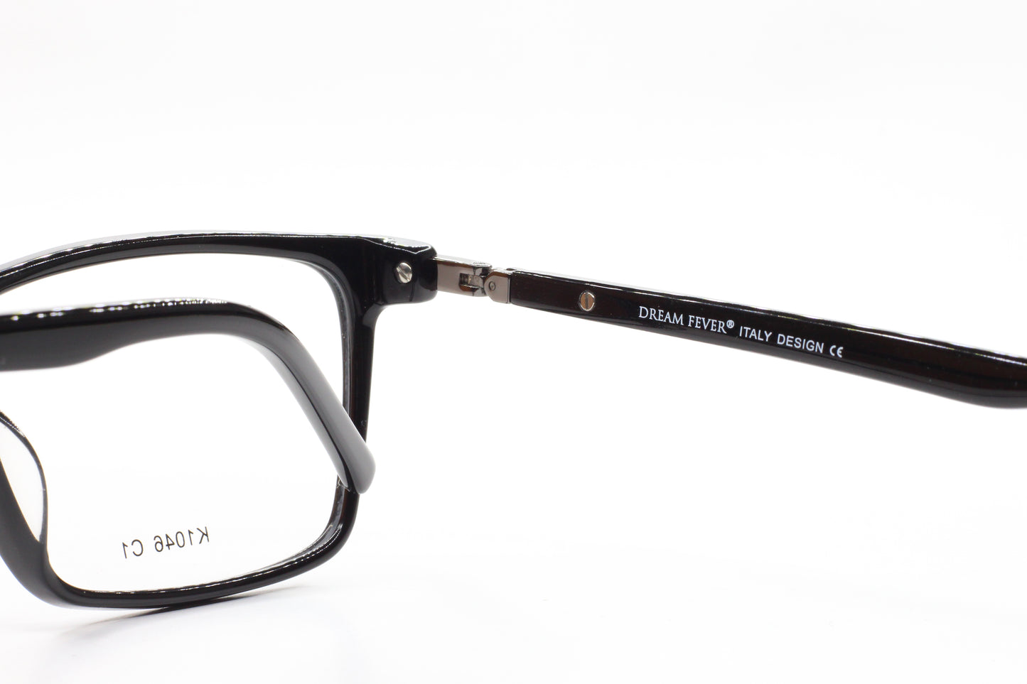 Dream Fever K1046 C1 Black Acetate Designer Italy Eyeglasses -Ma