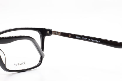 Dream Fever K1046 C1 Black Acetate Designer Italy Eyeglasses -Ma