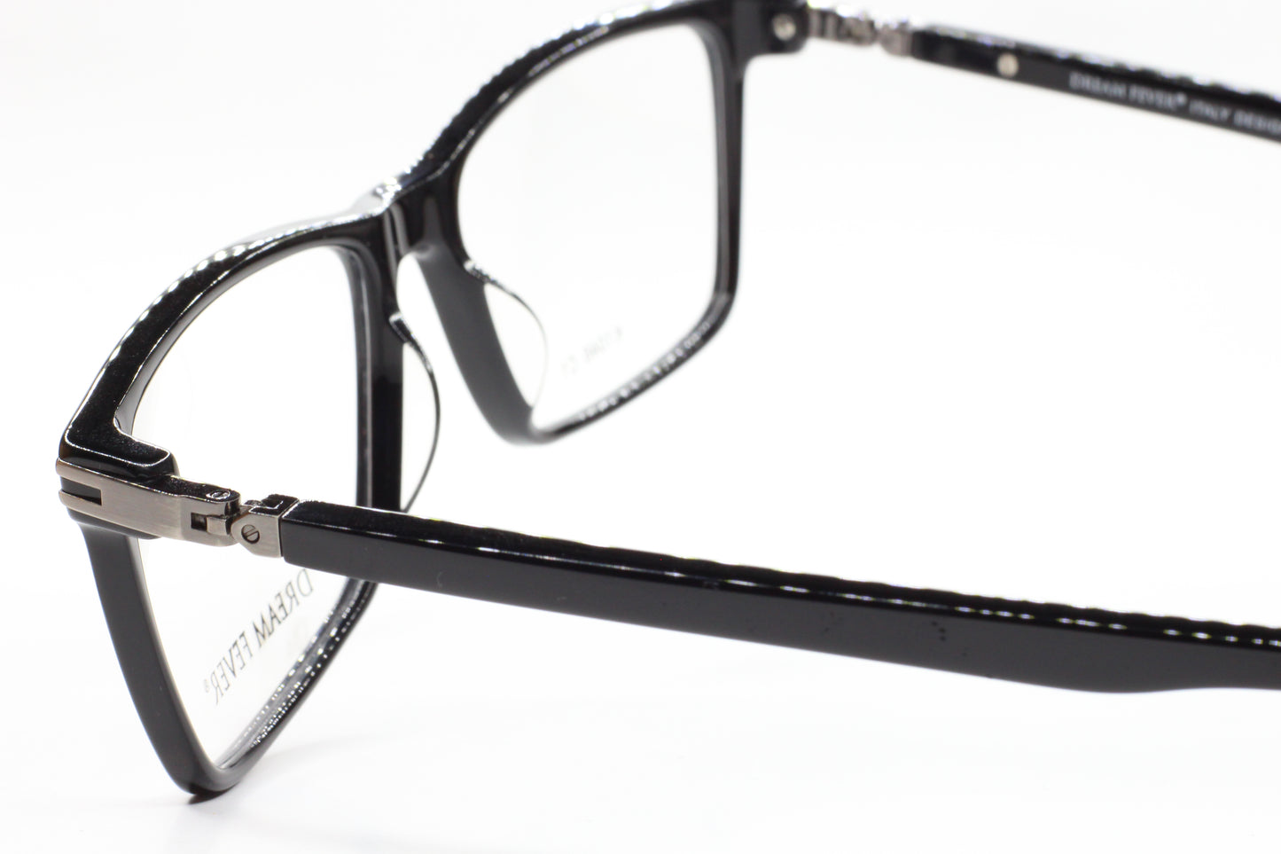 Dream Fever K1046 C1 Black Acetate Designer Italy Eyeglasses -Ma