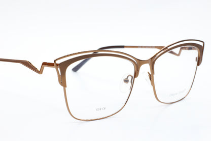 Dream Fever K59 Bronze Metal Designer Italy Eyeglasses 54mm -Wo