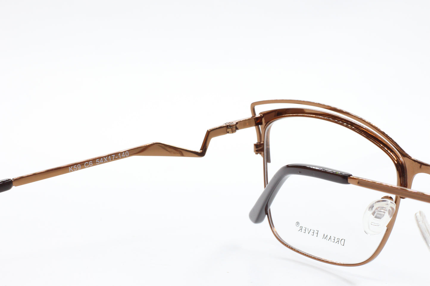 Dream Fever K59 Bronze Metal Designer Italy Eyeglasses 54mm -Wo